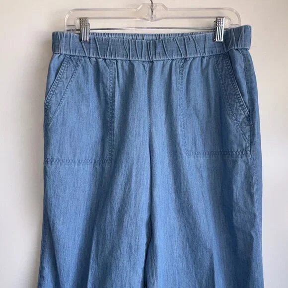 Talbots Light Blue Cropped Pants - Picture 4 of 13